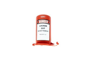 SAFECORE cylinder tank lockout for gas cylinder valve isolation