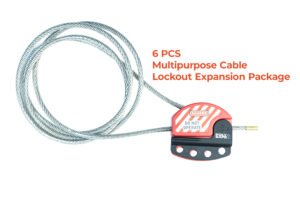 SAFECORE multipurpose cable lockout expansion package 6 pieces
