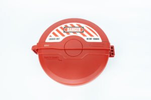SAFECORE glass-filled PA66 gate valve lockout for 165 mm to 254 mm handwheels