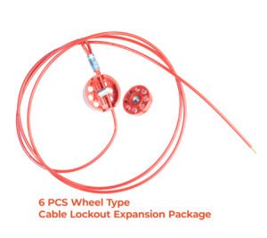 SAFECORE wheel type cable lockout expansion package 6 pieces
