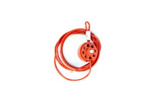 SAFECORE wheel type cable lockout device for lockout tagout applications